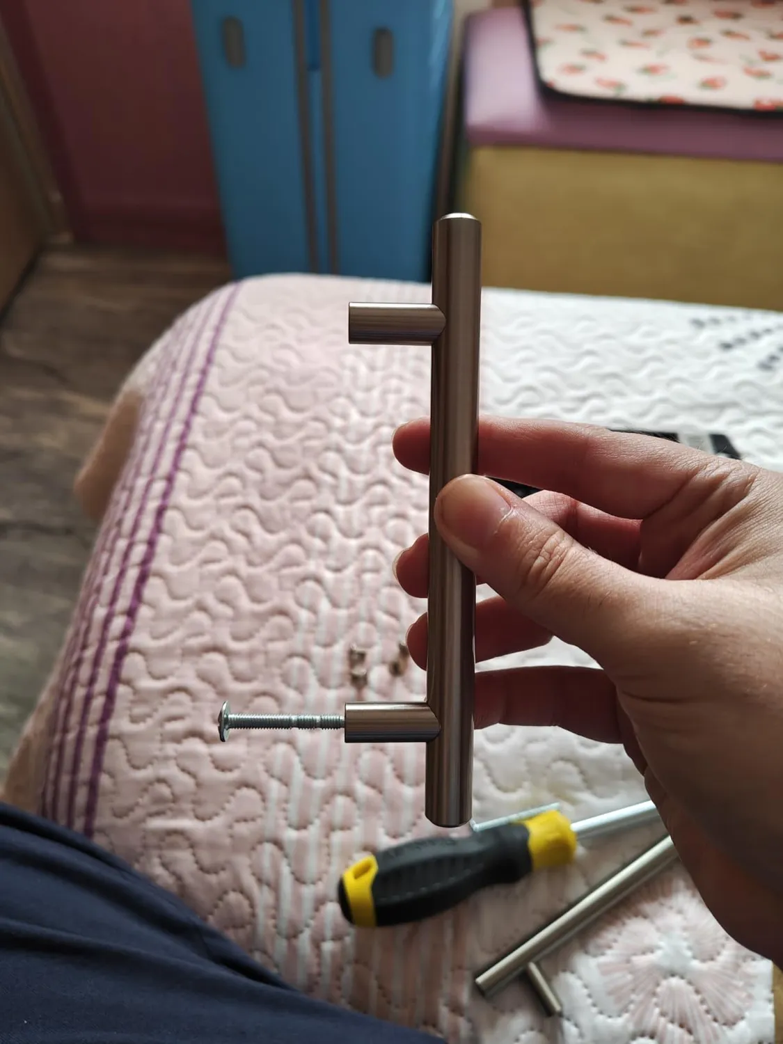 Amig 837 Maniglie per Mobili 96 mm Nichel 2 pz Acciaio