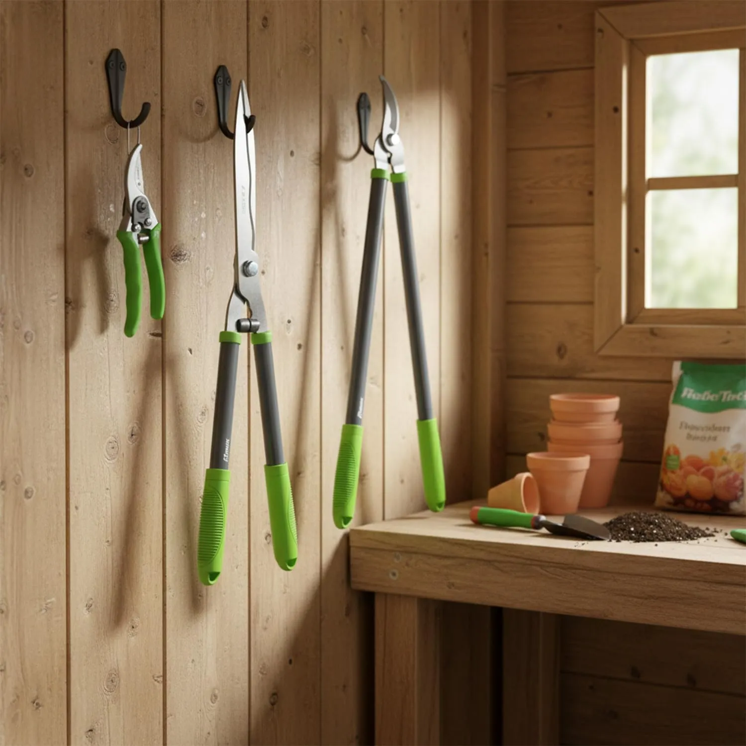 Ribimex PRSMCHBX3 set 3 attrezzi taglio impugnatura PVC