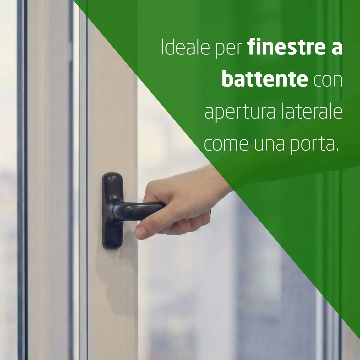 Amig 2800V-PR maniglia per finestre battente nera 180 mm