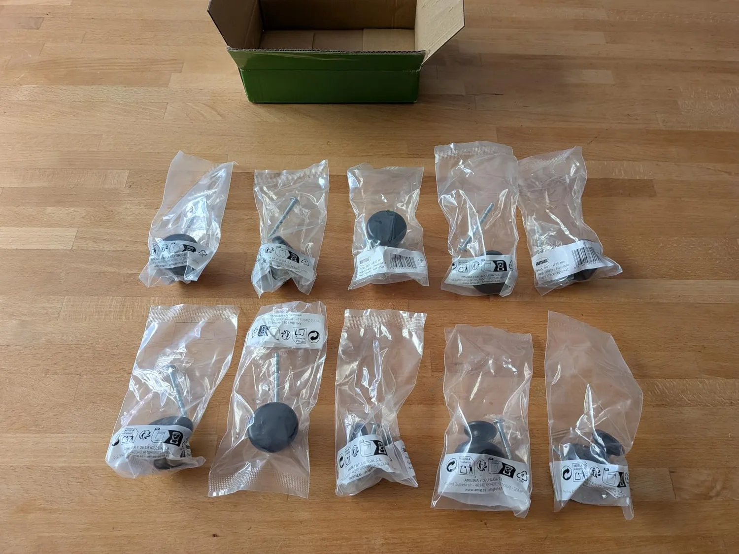 Amig 801 pomello mobili Ø35 mm nichel spazzolato 2 pezzi
