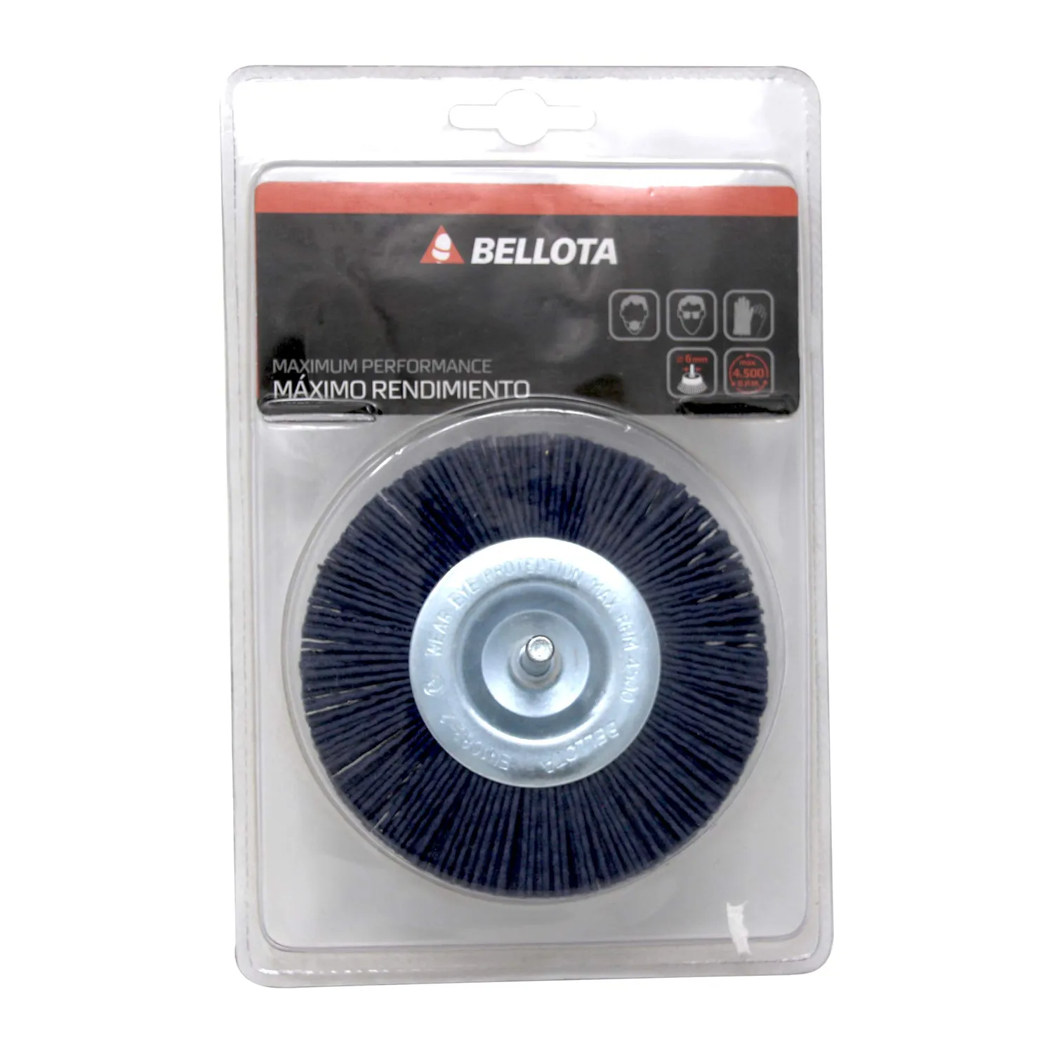Bellota Spazzola Circolare Nylon Grana Sottile 6 mm