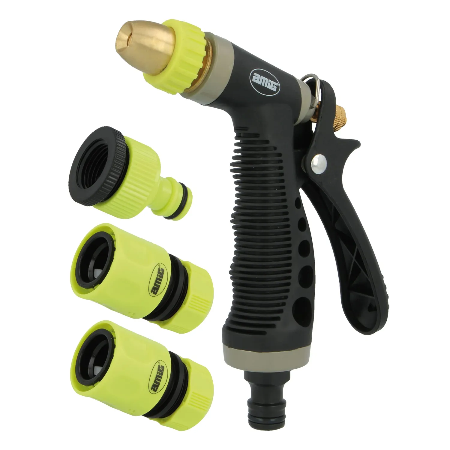 Amig kit irrigazione 4pz ottone regolabile 150 mm antigoccia