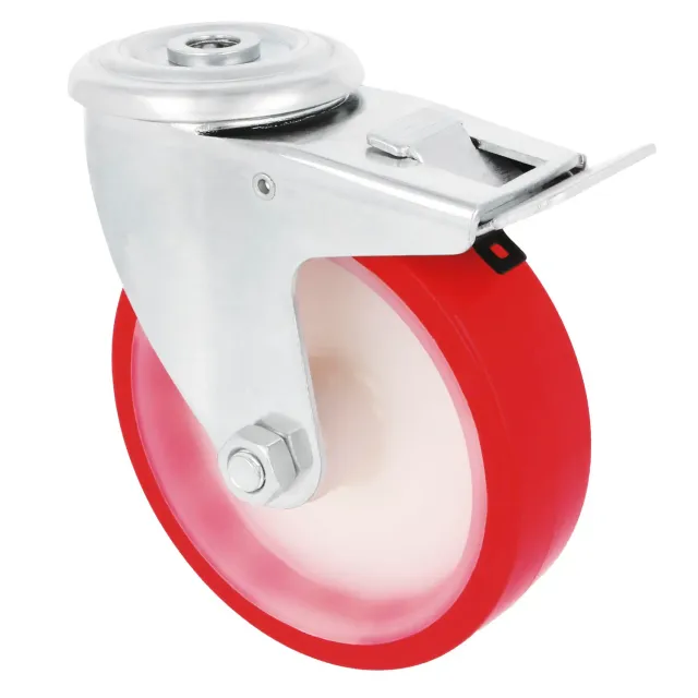 Amig Set 4 Ruote Ø 100 foro con freno rosse 120 kg