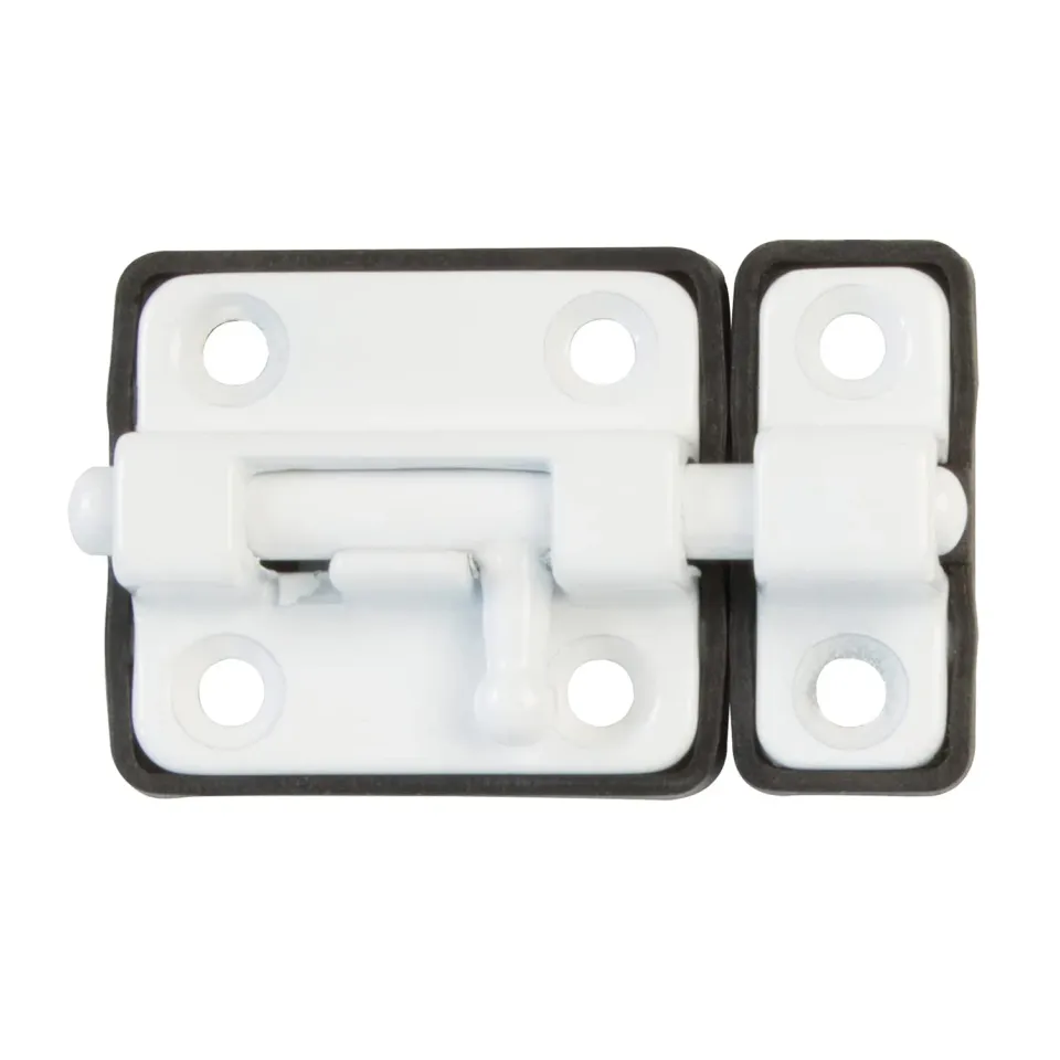 Amig 383 Catenaccio Verticale 38x34mm Bianco Acciaio