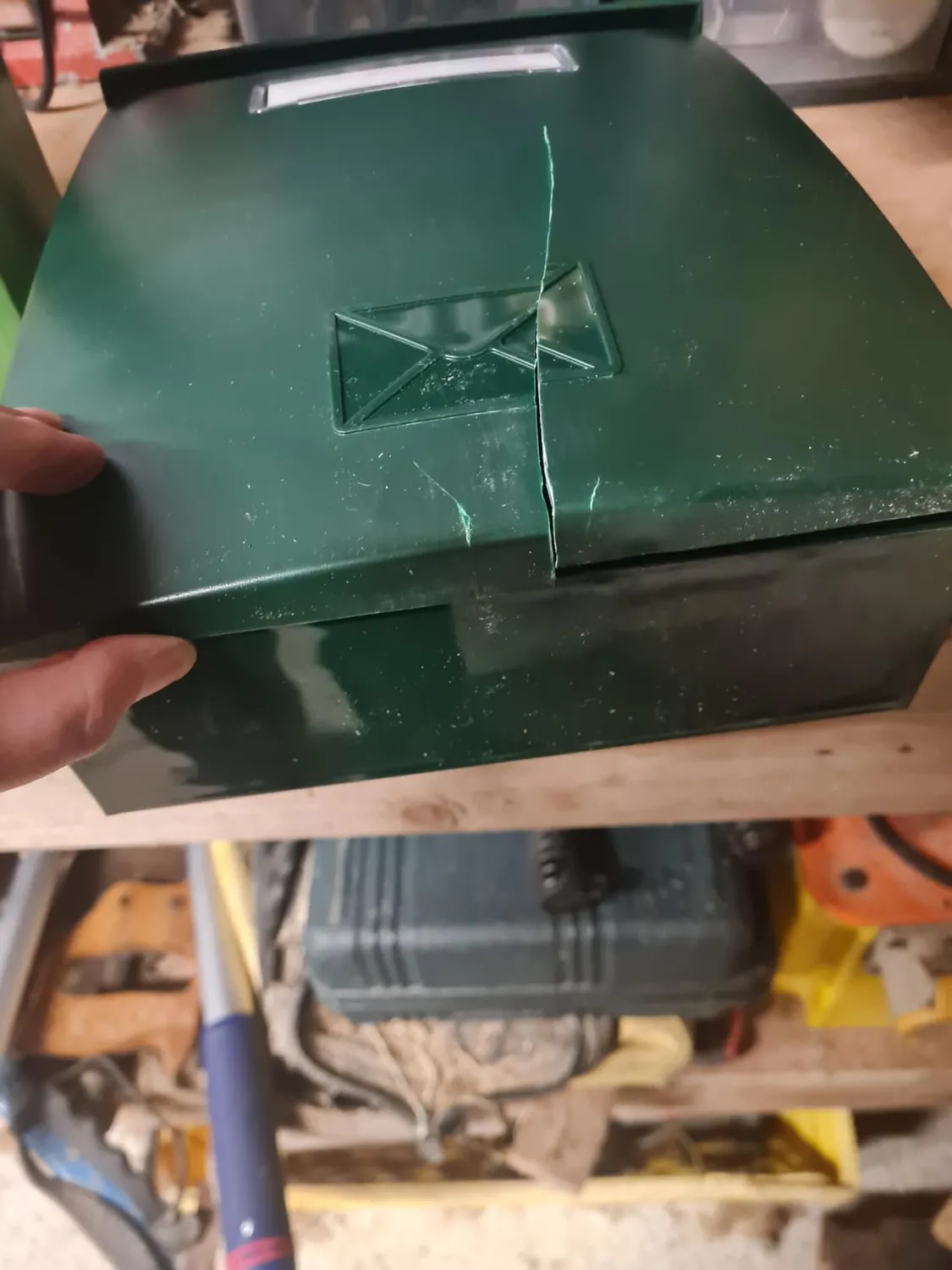 Amig Modello 7 cassetta postale verde plastica 34,5 cm