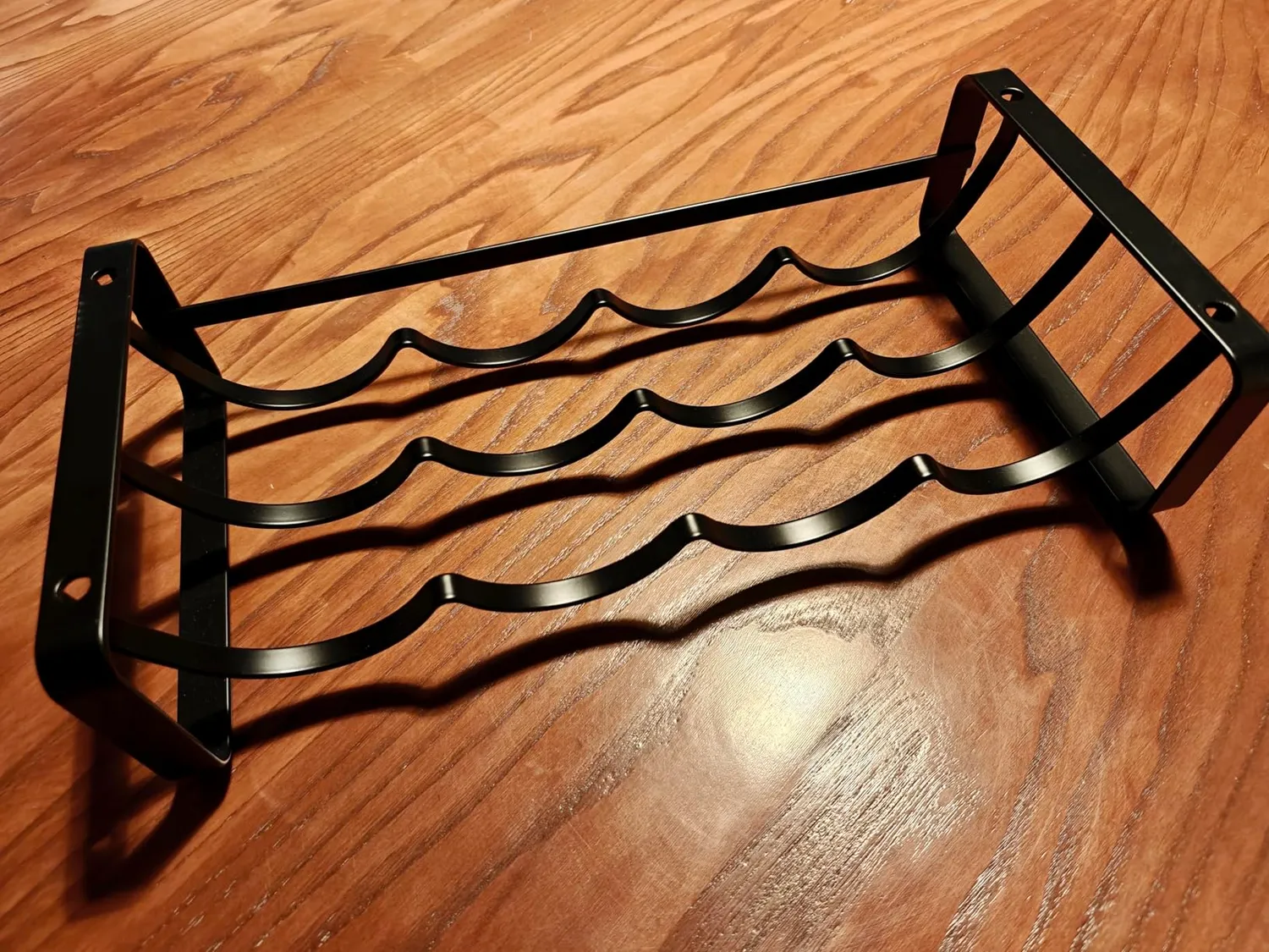 Amig Portabottiglie Acciaio Nero 4 Bottiglie 41x20,5 cm