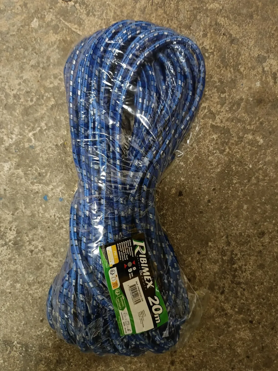 Ribimex cavo elastico 9 mm 20 m per teloni