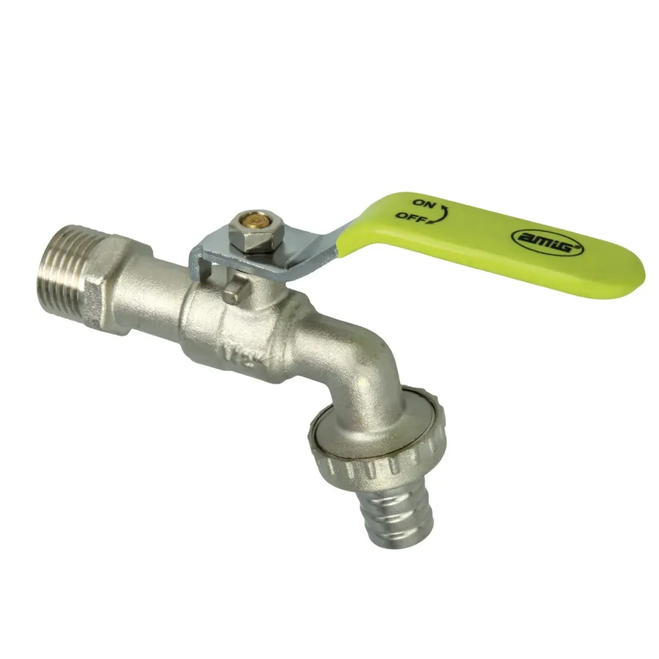 Amig rubinetto giardino ottone 1/2 3/4 portagomma