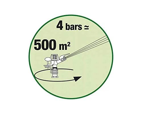 Ribiland Ribimex Irrigatore a Battente Treppiede 62-99 cm 500 mq