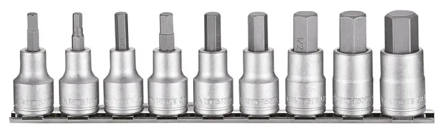 TengTools Set Bussole Esagonali 1/2" AF 9 Pezzi su Guida