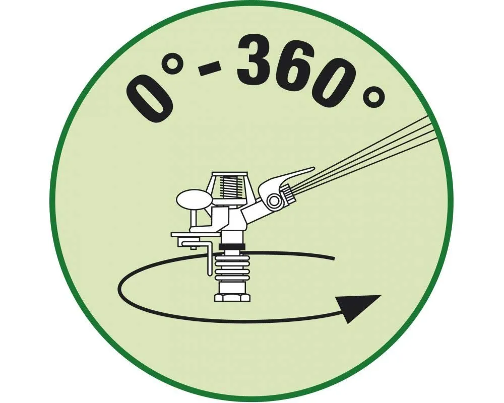 Ribiland Ribimex Irrigatore a Battente Treppiede 62-99 cm 500 mq