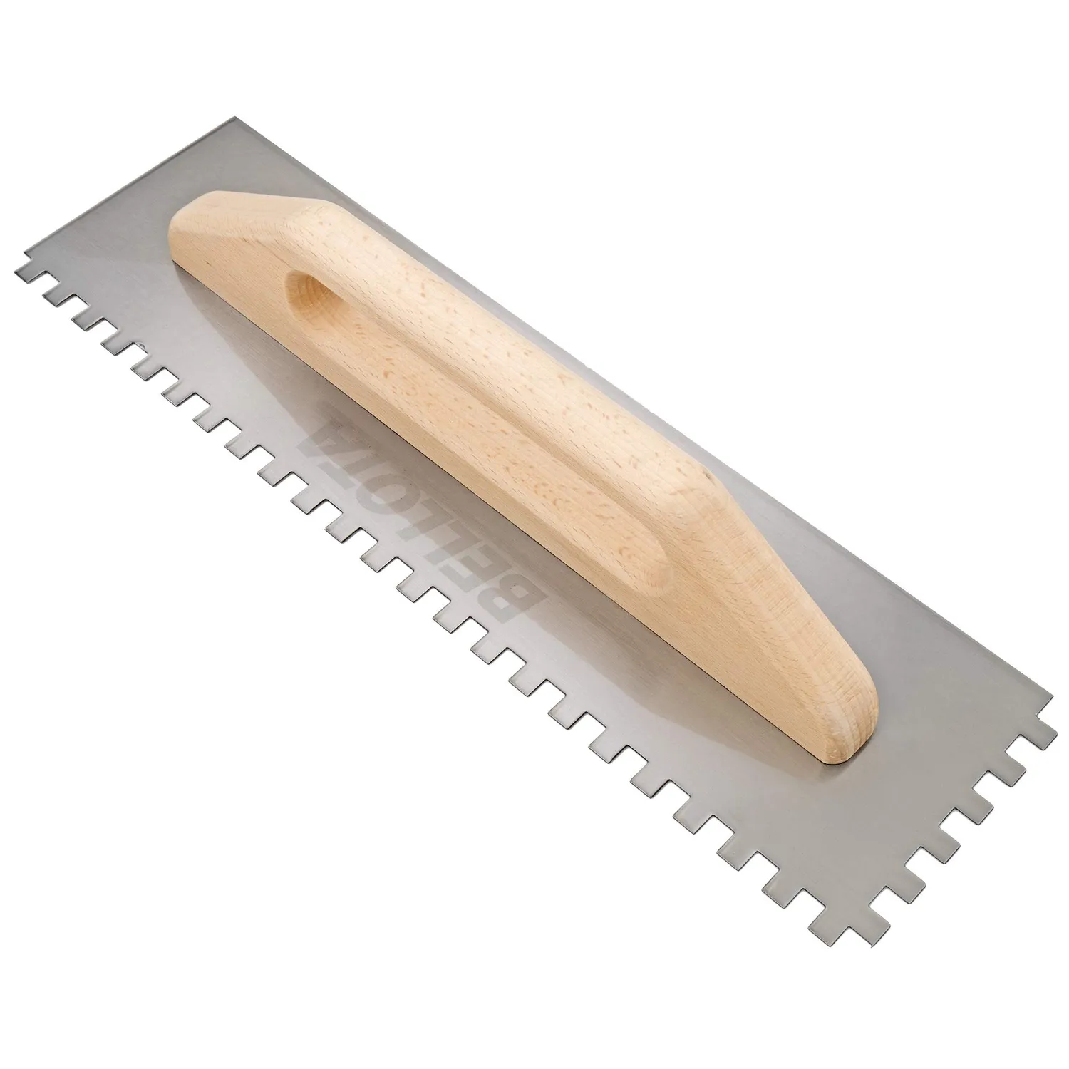 Bellota 587510 Spatola Dentata Acciaio Manico Legno