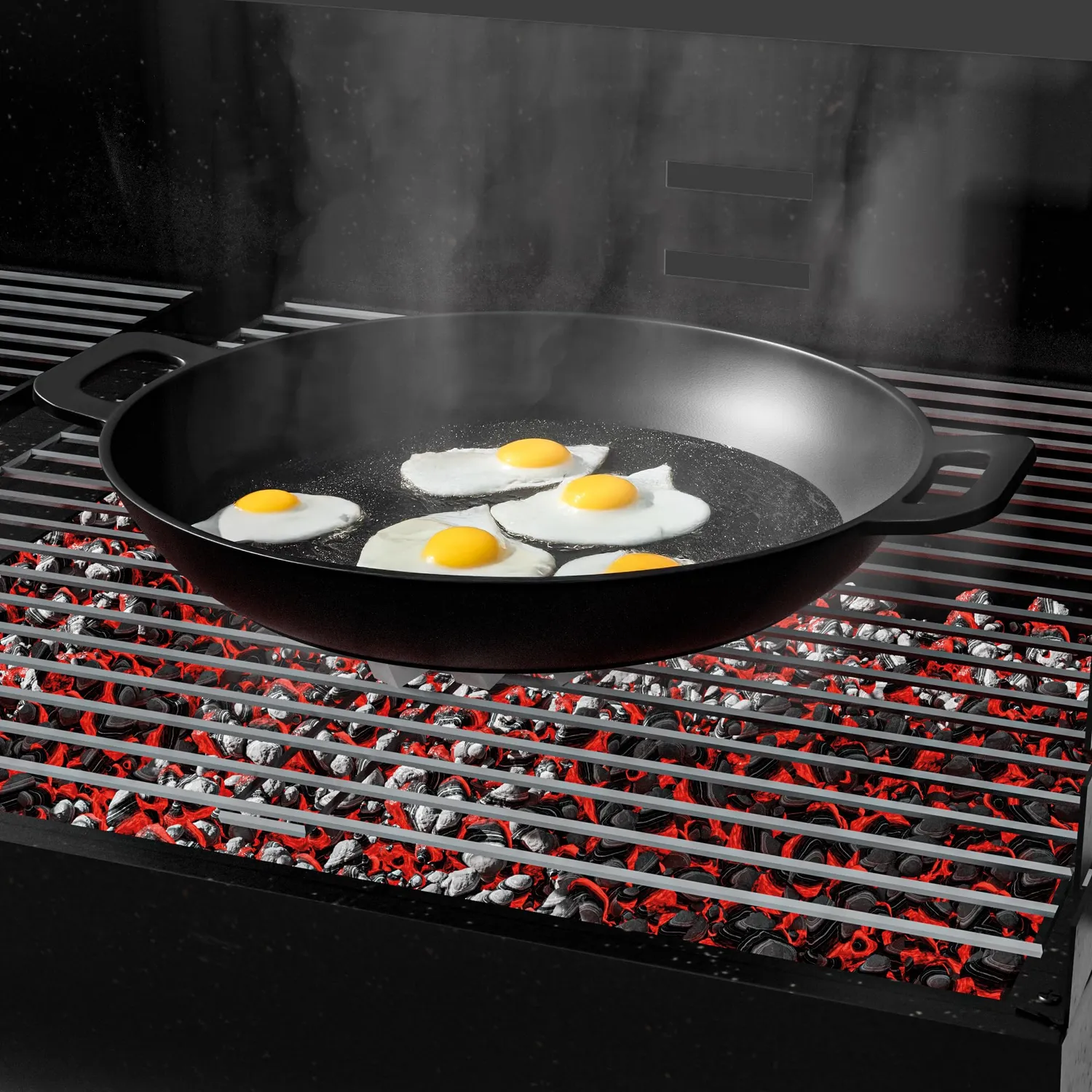 Amig AM38 wok in ghisa Ø 31 cm per barbecue