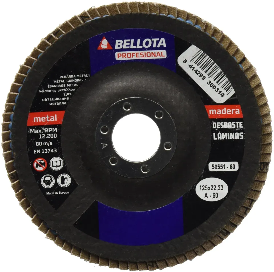 Bellota Disco Lamelle Ø 125 disco lamellare Metal per ferro e legno