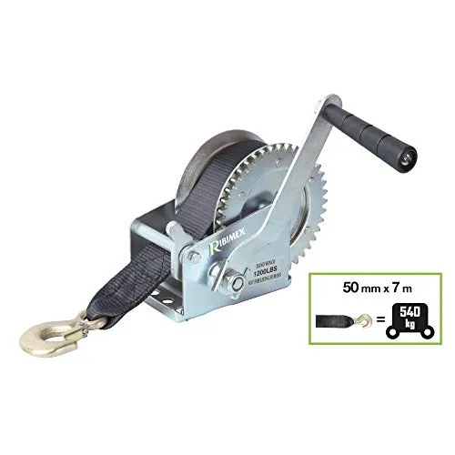 Ribimex PRTRM540S verricello manuale 540 kg cinghia