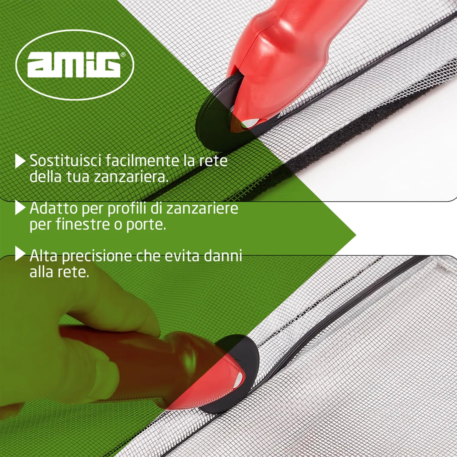 Amig Utensile Montaggio Zanzariere Nylon 180 mm