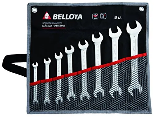 Bellota set 8 chiavi fisse cromo vanadio custodia nylon