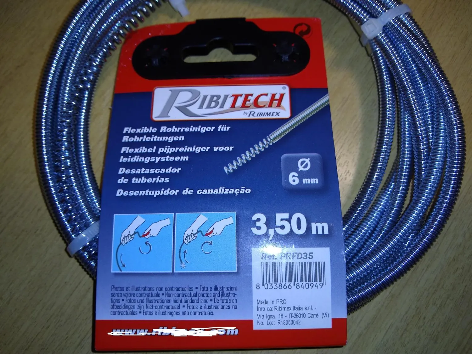 Ribimex PRFD50 Sturalavandino a Sonda 5 m 6 mm