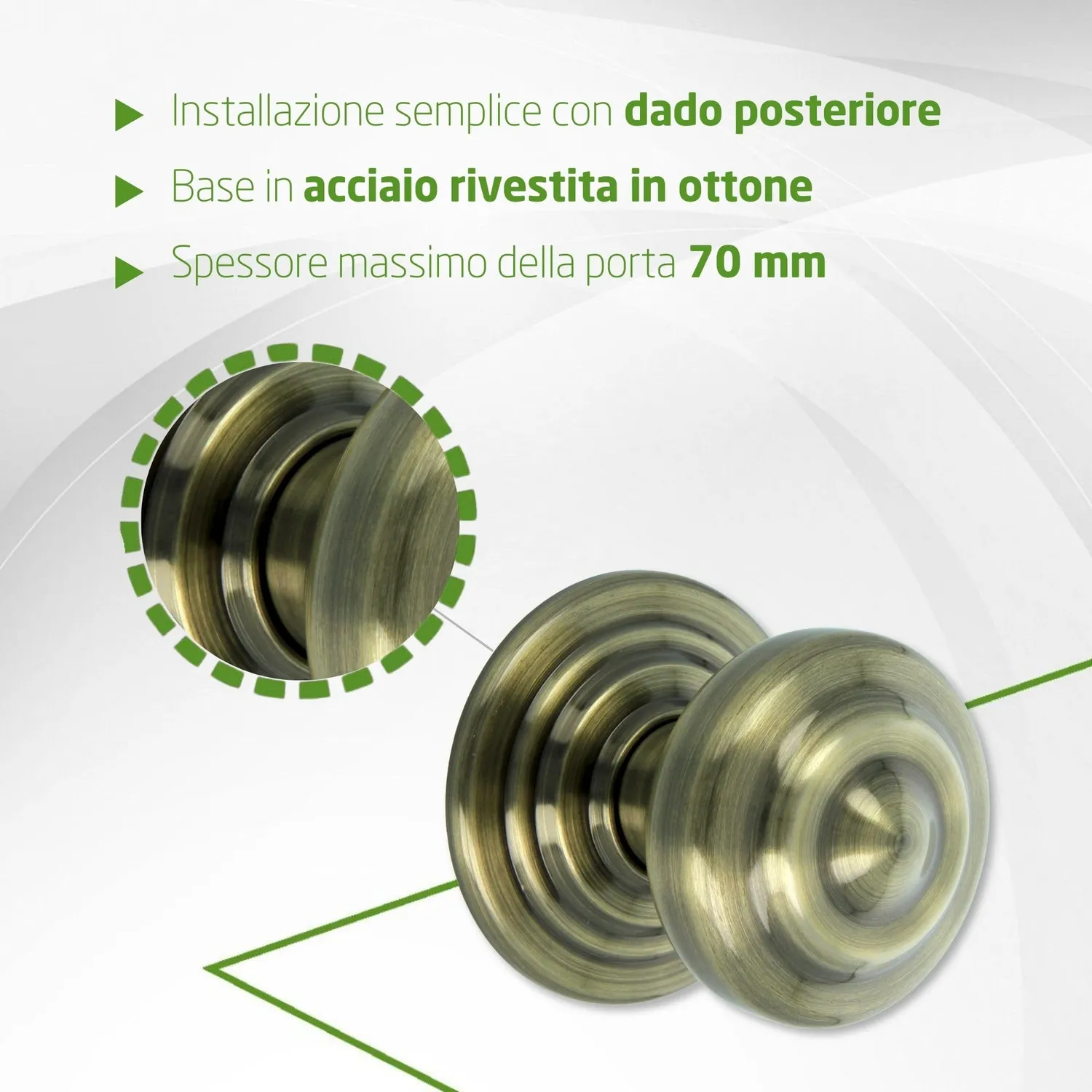 Amig Pomello Porta 70 mm Finitura Pelle
