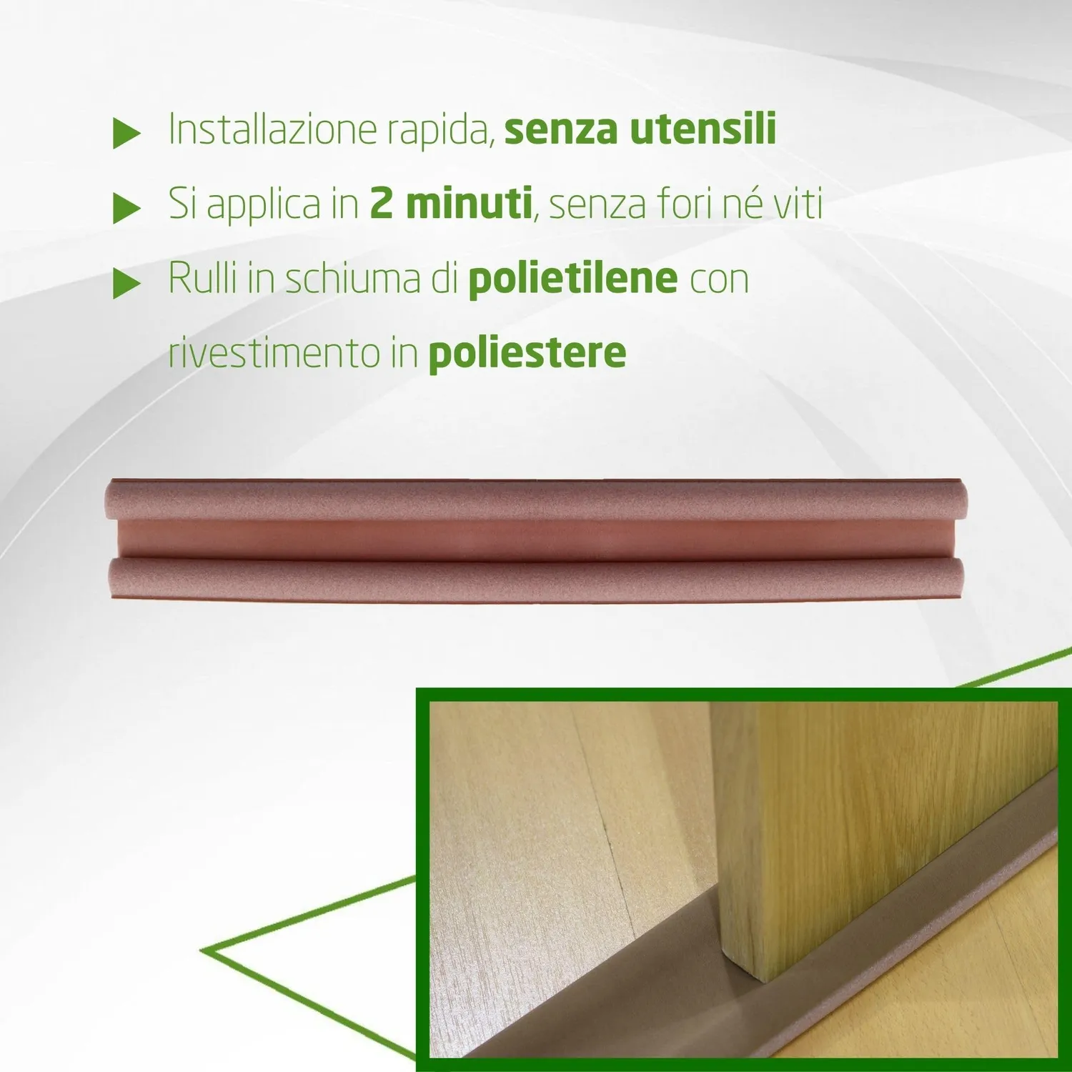 Amig Paraspifferi Doppio Rullo Schiuma Marrone