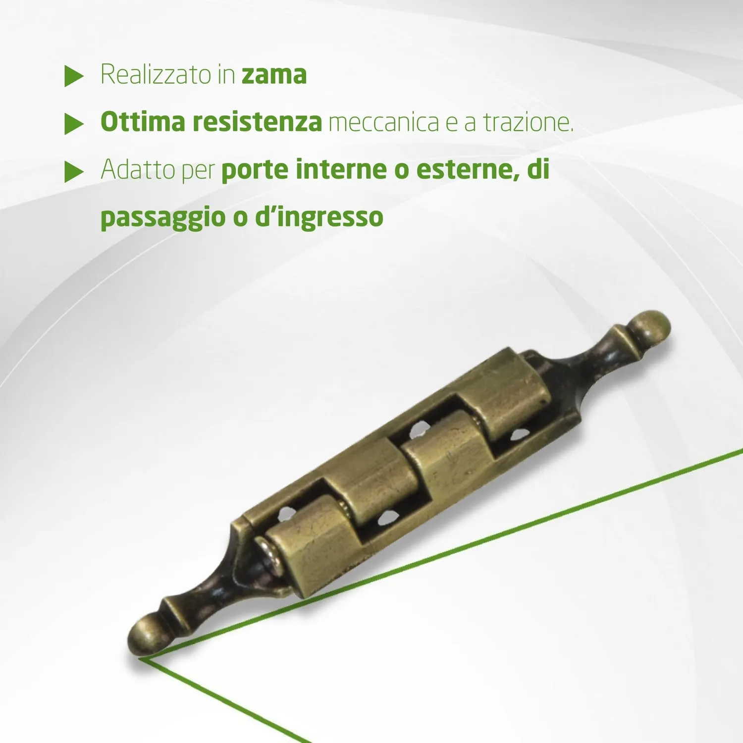 Amig cerniera rimovibile decorativa 79x9 mm pelle