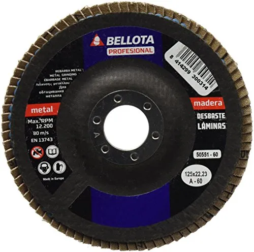 Bellota Disco Lamelle Ø 125 disco lamellare Metal per ferro e legno