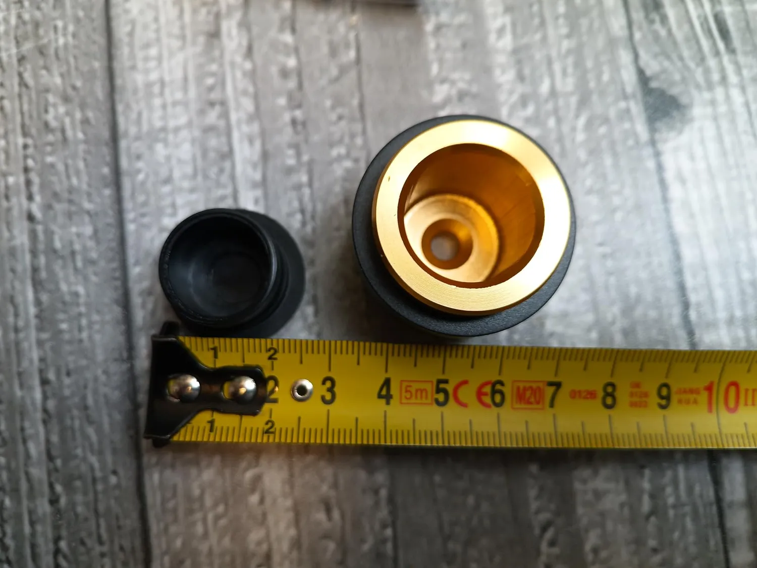 Amig fermaporta pavimento alluminio dorato Ø30x36 mm