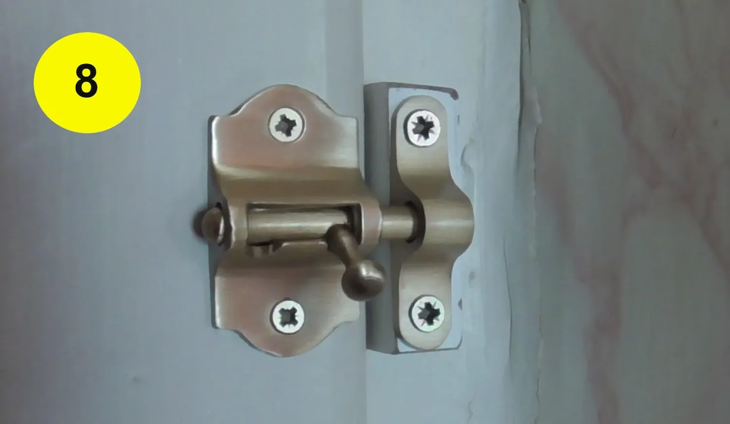 Amig 720 chiavistello porta 30x53 mm ottone dorato opaco