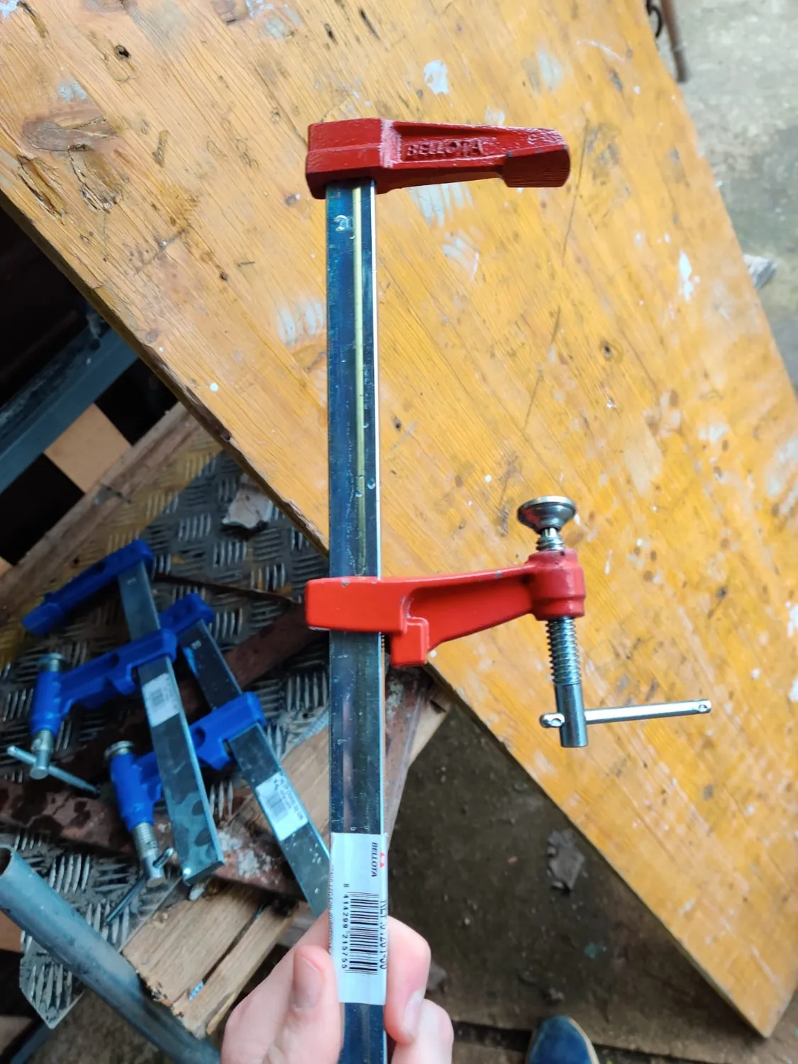 Bellota strettoio legno 300 mm manico a croce