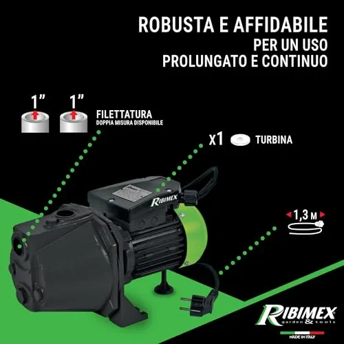 Ribiland Ribimex JET 101 Pompa Superficie 2700 L/h 970 W