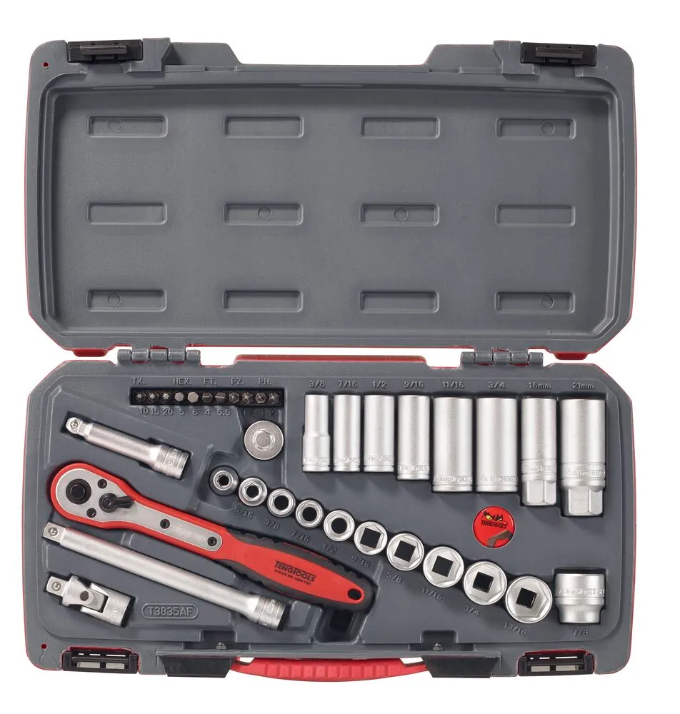 TengTools Mecca Pro set bussole 3/8" 35 pezzi AF