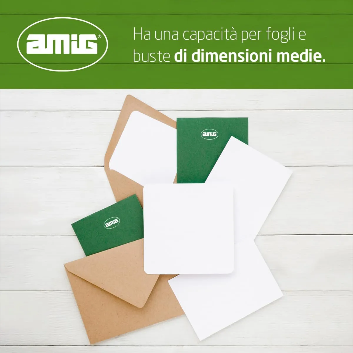 Amig cassetta postale nera acciaio 40x36x10 cm