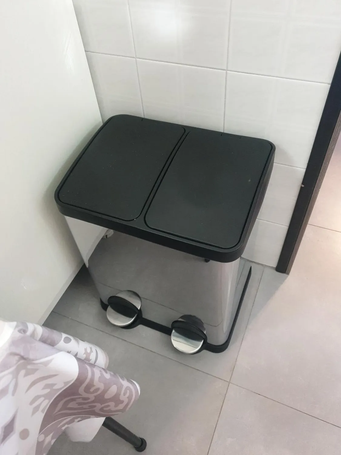Amig Recik2 Pattumiera Doppia Pedale 2x15 L Inox Anti-impronta