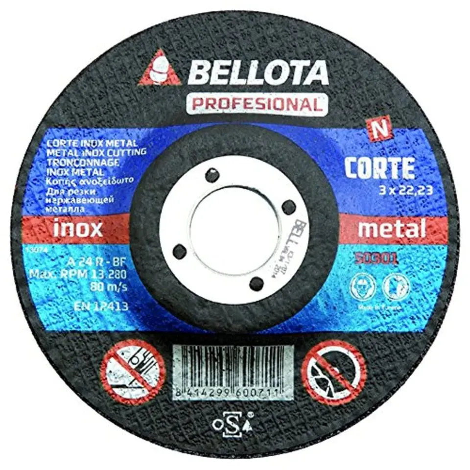 Bellota Disco Abrasivo Taglio Inox-Metal 3 mm resistente