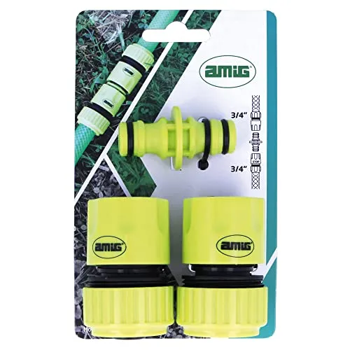 Amig Kit Raccordi Tubo 3/4" 3 Pezzi ABS Verde