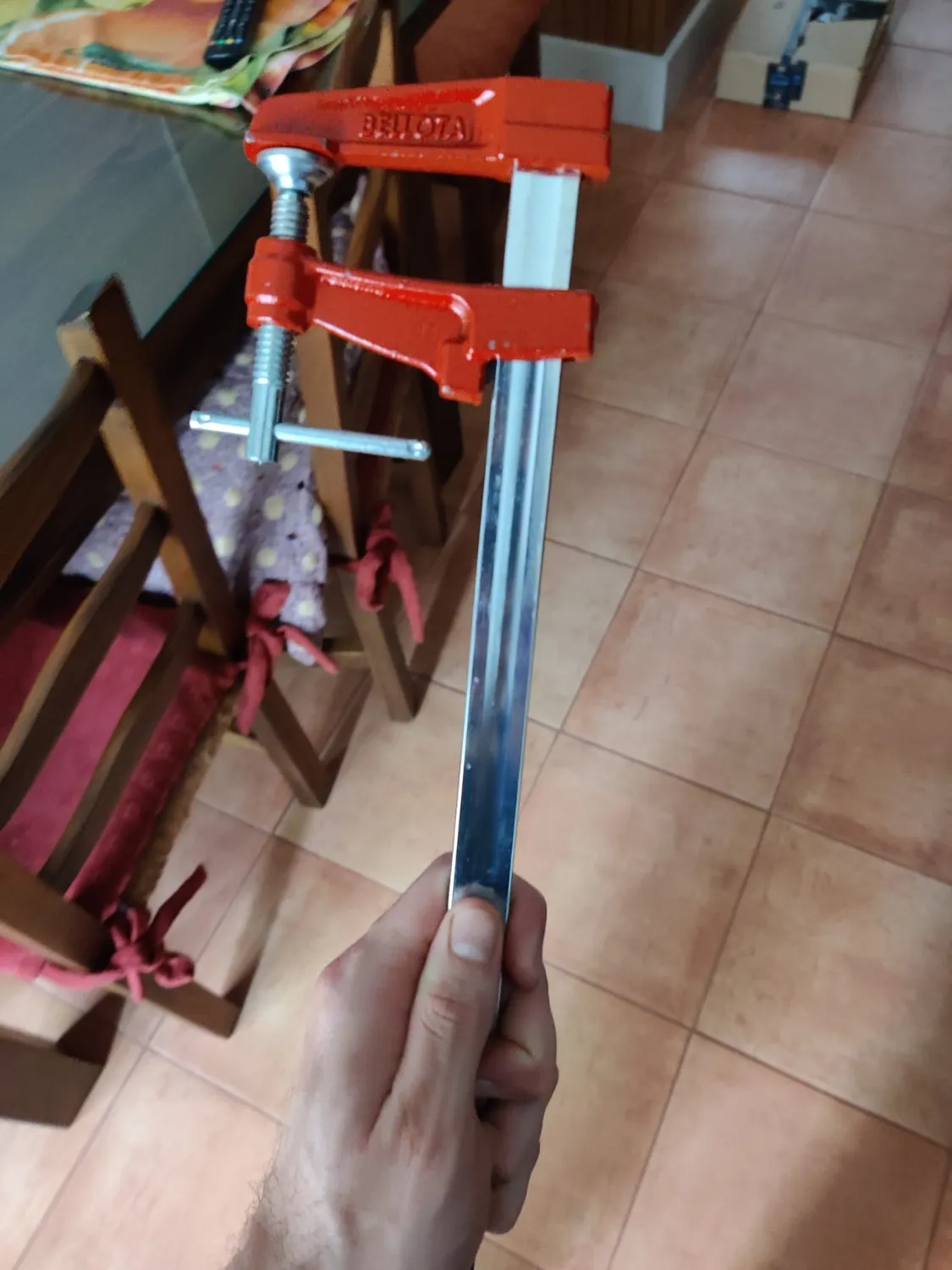 Bellota strettoio legno 300 mm manico a croce