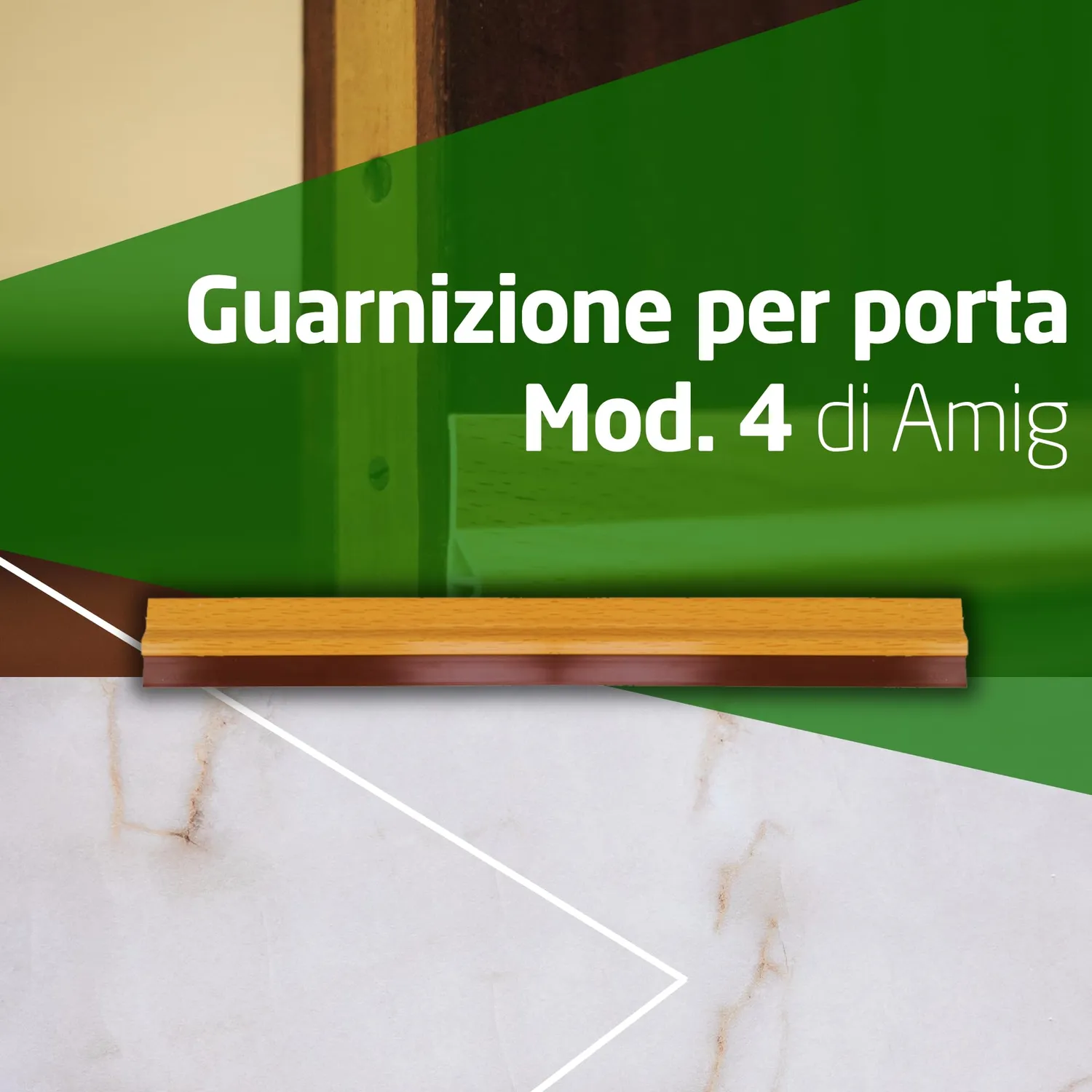 Amig 22555 paraspifferi porta adesivo spazzola rovere 1 m