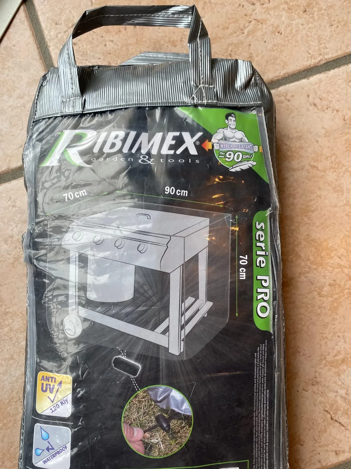 Ribiland-Ribimex PRH091130X70G Copertura Barbecue 130x70cm