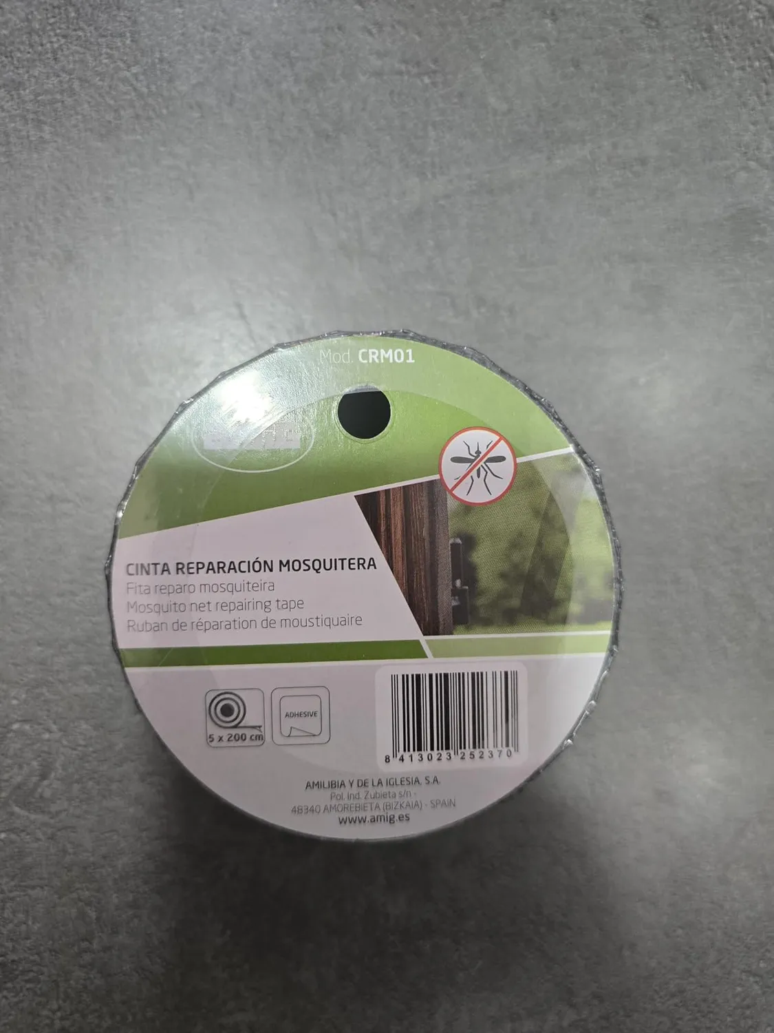 Amig nastro riparazione zanzariere 5x200 cm fibra vetro