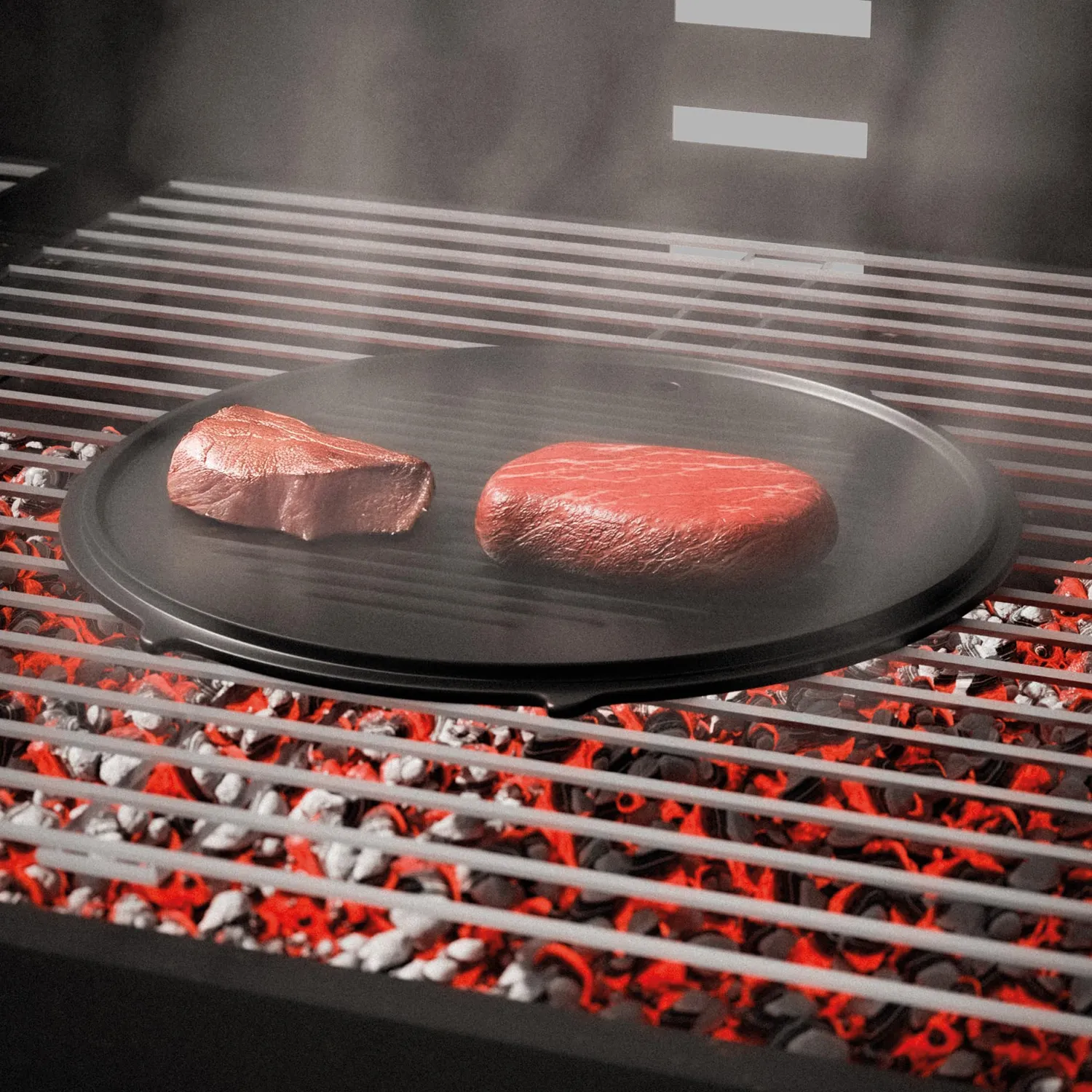 Amig AM37 piastra ghisa rotonda 31 cm scanalata barbecue