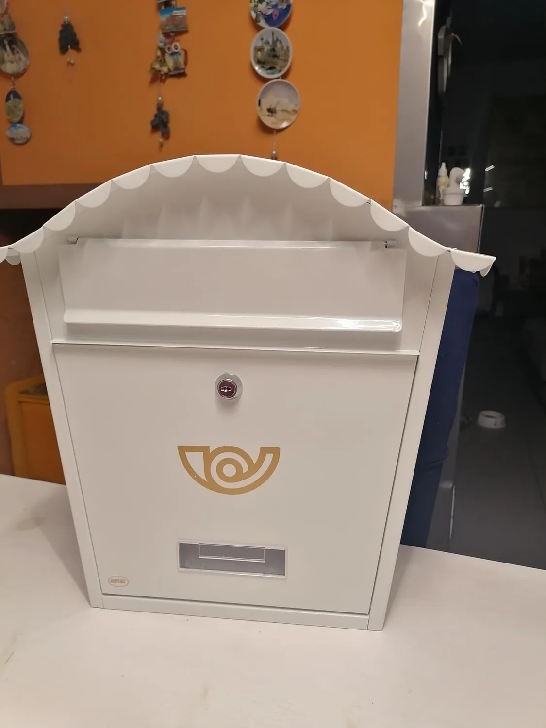 Amig Cassetta Postale Esterna Nera Acciaio 37x32 A4