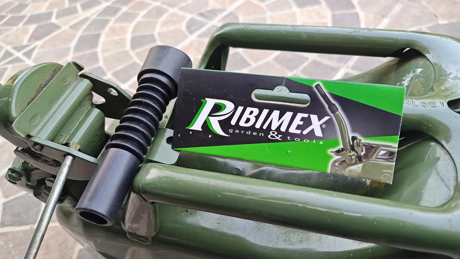 Ribiland-Ribimex Becco Tanica Metallo Flessibile Verde