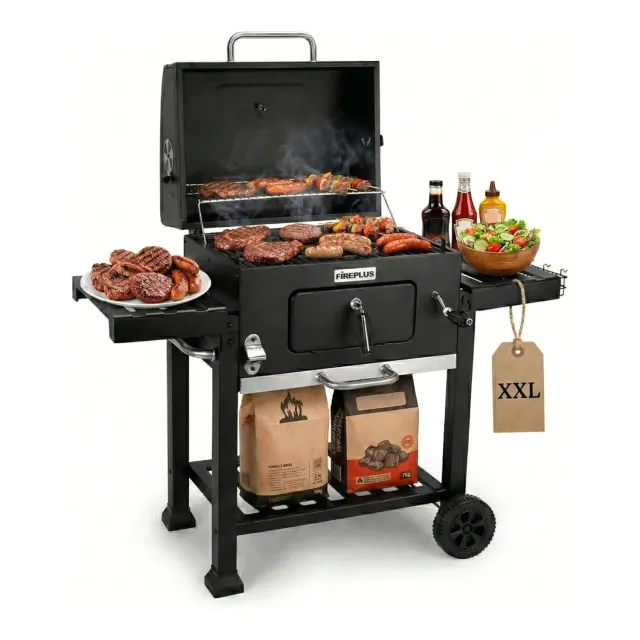 Amig Fireplus barbecue carbone portatile ruote 57x42 cm