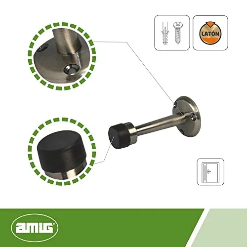 Amig 601 fermaporta a parete cuoio 19x75 mm