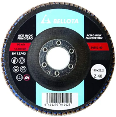 Bellota Inox-Metal Ø115 disco lamellare AZ metallo