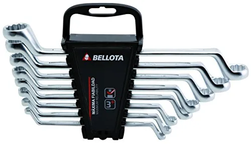 Bellota Set 8 Chiavi ad Anello Piegate Clip Cromo Vanadio