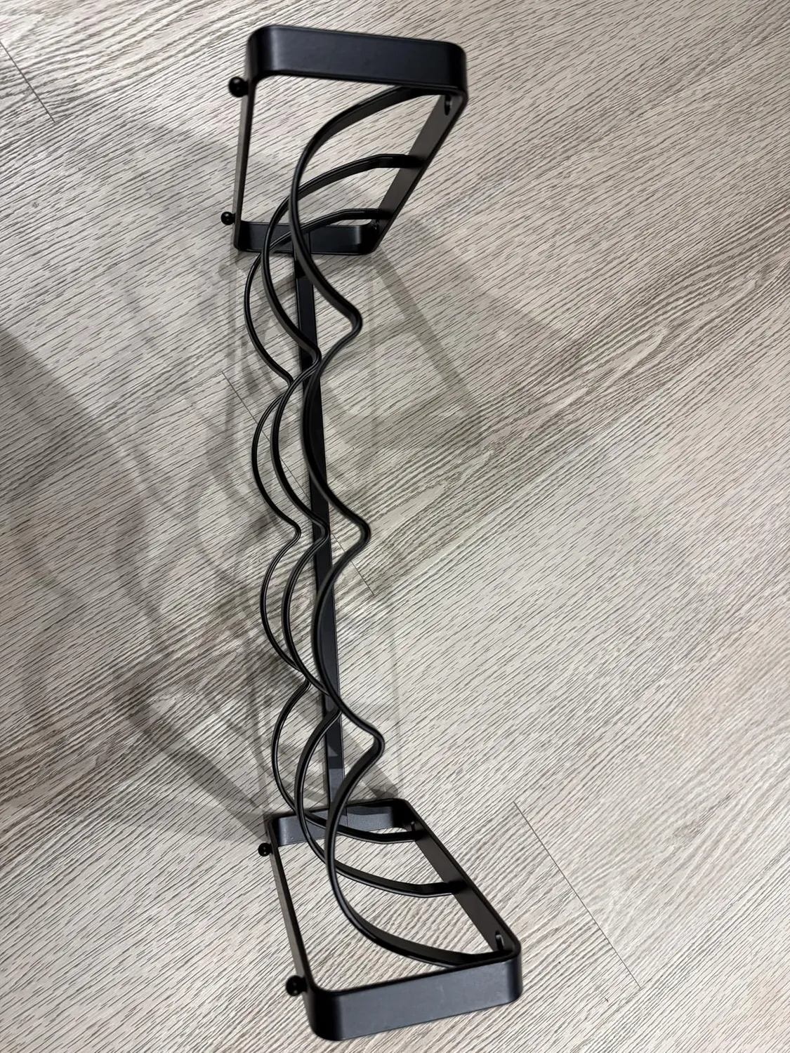 Amig Portabottiglie Acciaio Nero 4 Bottiglie 41x20,5 cm