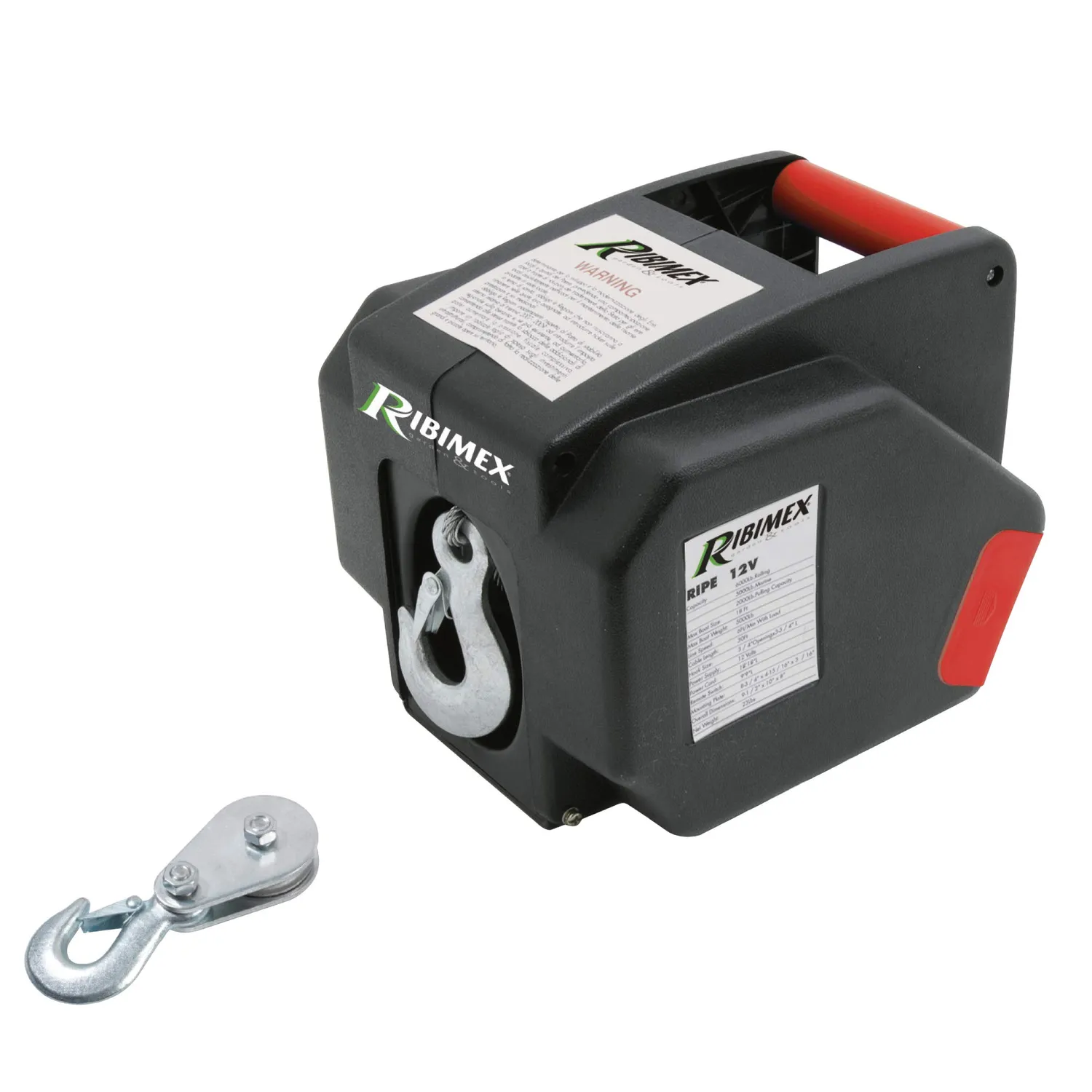 Ribimex verricello elettrico 12 V 5T con telecomando