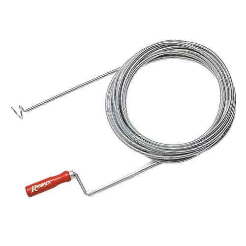 Ribimex Sonda Sturatubi 7 m 8 mm per scarichi e WC