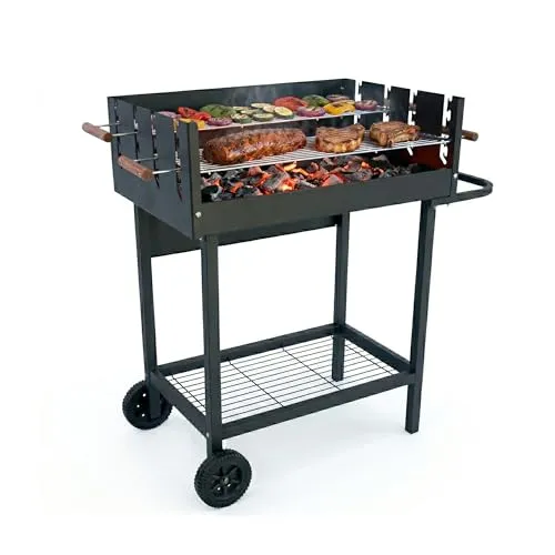 Amig Draken Barbecue a Carbone 94x51x93 cm Nero